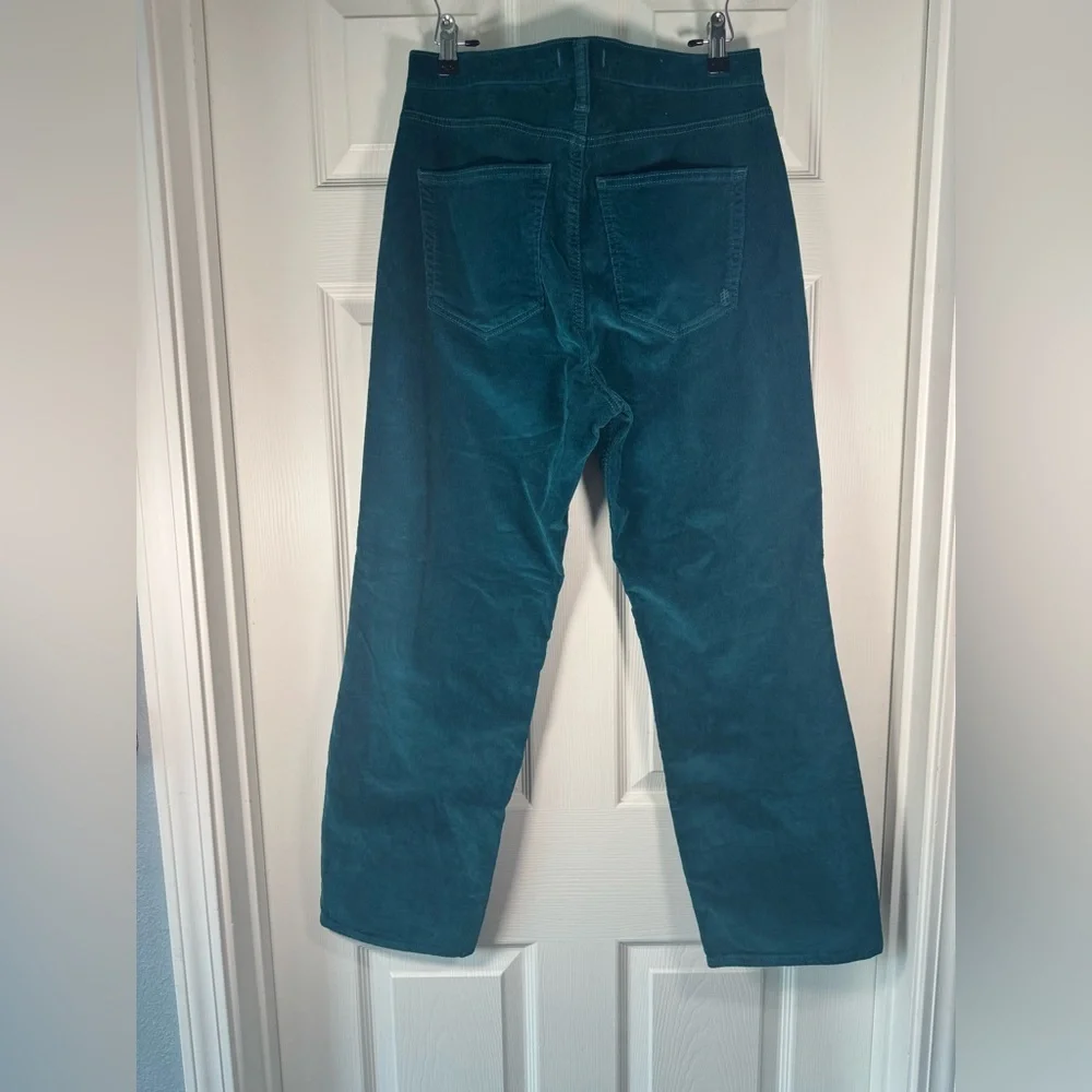 Silver Jeans Co Teal Highly Desirable Straight Corduroy Pants Womens Size 30